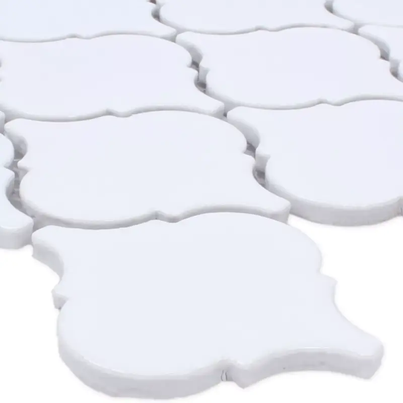 Muster von Mosaikfliesen Keramik Florentiner Weiss Matt Top-Angebot