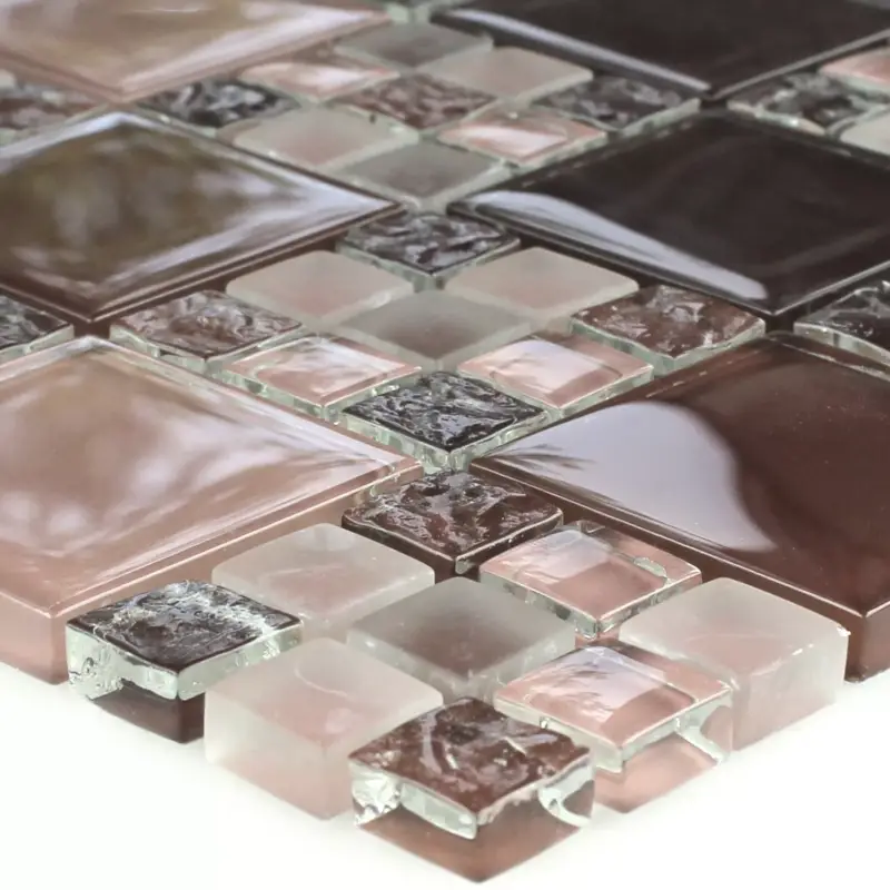 Wochenendangebot Muster von Mosaikfliesen Glas Bordeaux Mix