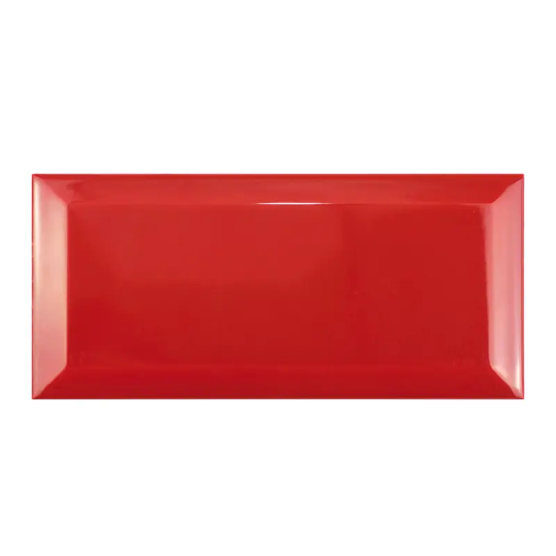 Bestpreis Muster Metro Wandfliesen Brasilia Facette 7,5x15x0,7cm Rojo