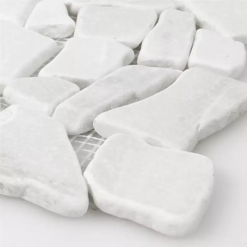 Wochenendangebot Muster von Mosaikfliesen Marmor Bruch Weiss