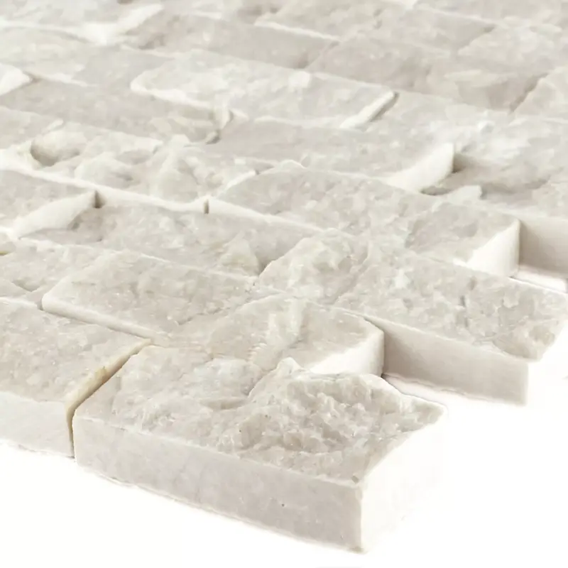 Zertifiziert Muster von Mosaikfliesen Naturstein Marmor Afyon Beige 3D