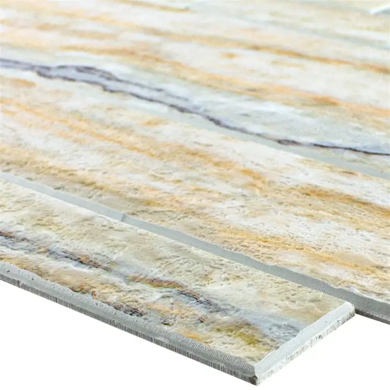 Abverkauf Muster von Mosaikfliesen Nube Selbstklebend Steinoptik Beige Grau