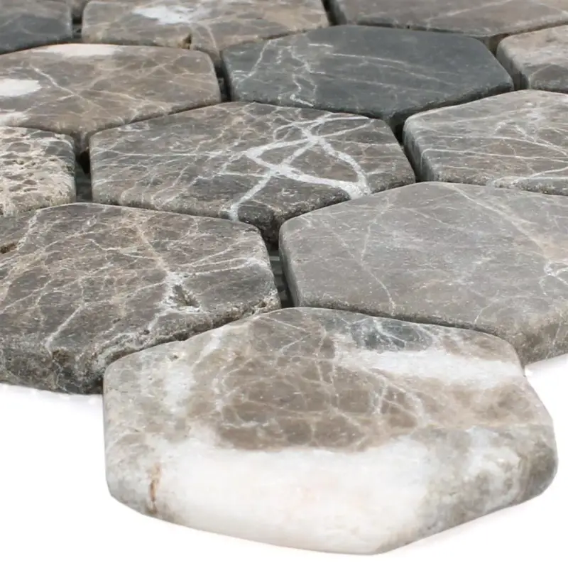 Bestpreis Muster von Mosaikfliesen Marmor Tarsus Hexagon Emprador