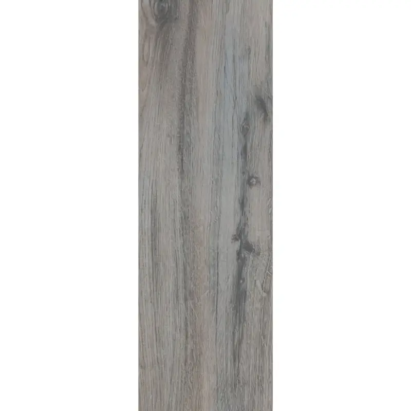 Muster von Bodenfliesen Holzoptik Fullwood Grau 20x120cm Zertifiziert