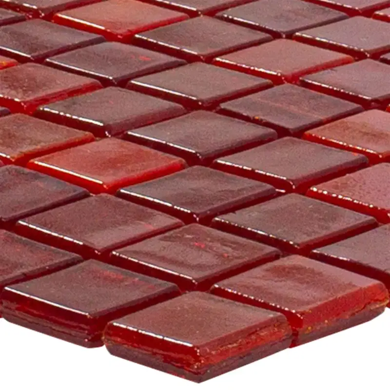 Muster von Glasmosaik Fliesen Vera Rot Mix Markenware