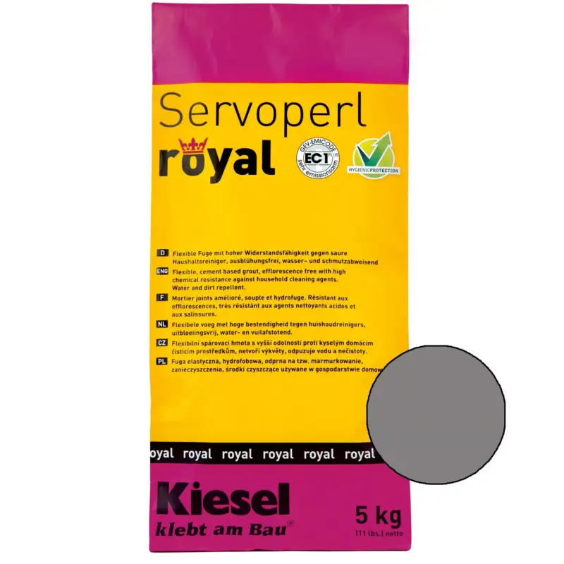 Kiesel Servoperl royal - Fugenmasse - 5 Kg Mittelgrau Top-Preis