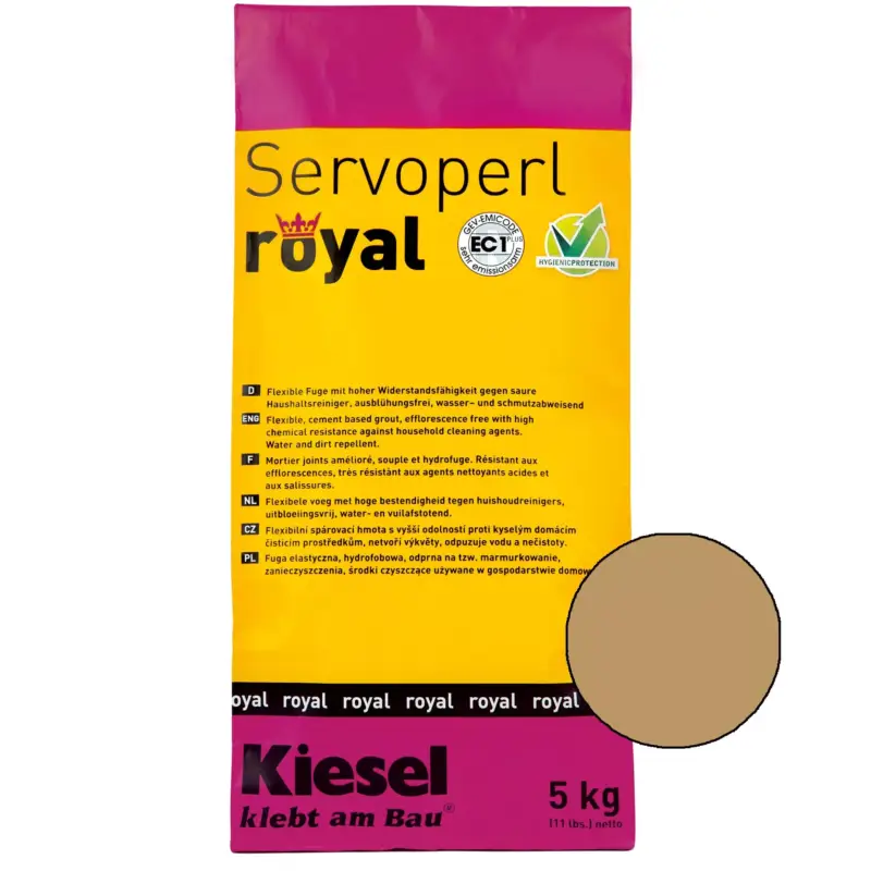 Kiesel Servoperl royal - Fugenmasse - 5 Kg Hellbraun Direktkauf