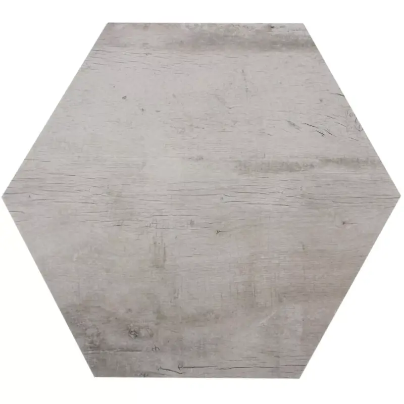 Muster Bodenfliesen Lonicera Holzoptik Hexagon Grau 52x60cm Billig