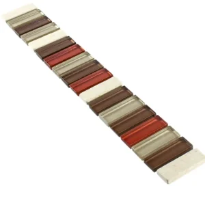 Angebot Glas Naturstein Bordüre Lawton Cream Bronze