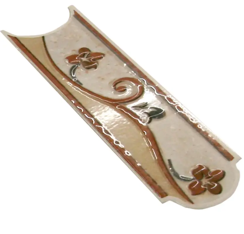 Abverkauf Keramik Fliesen Bordüre Frognot Beige 5x20cm