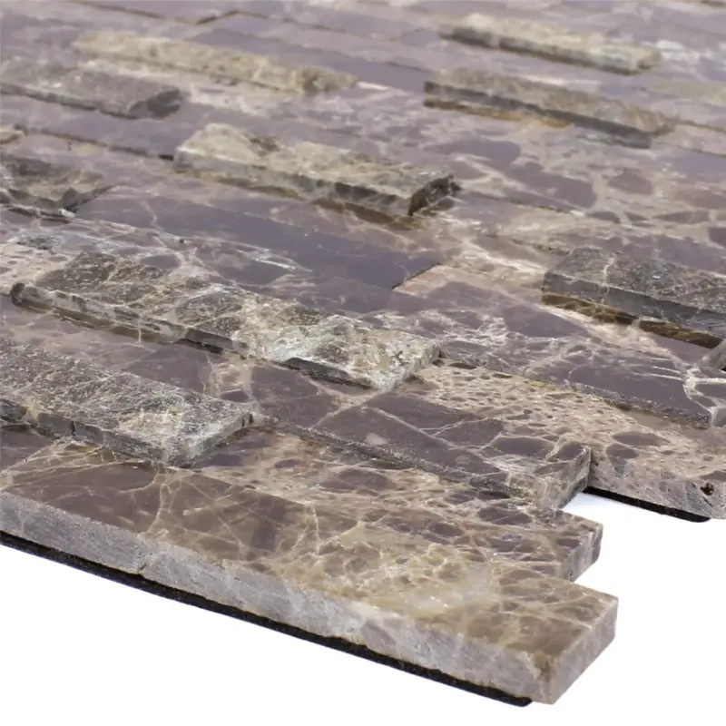 Abverkauf Mosaikfliesen Naturstein Coronel Selbstklebend Emperador