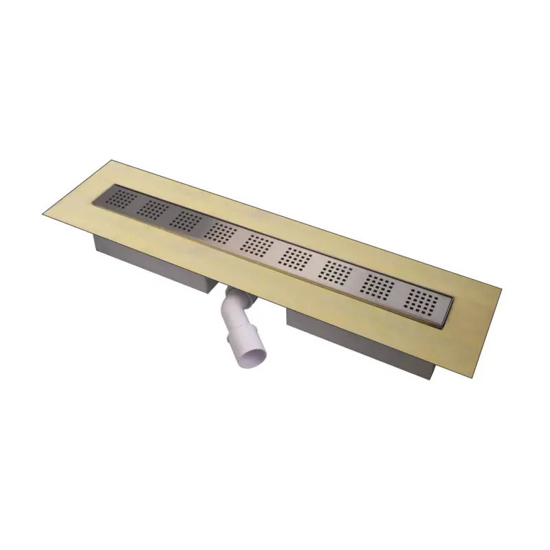 Abverkauf Duschrinne Pro Komplettset mit Abdeckungsrost (Lochung) 900 mm
