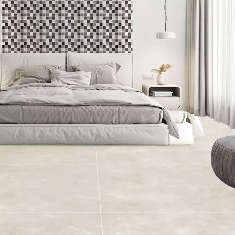 Aktuell Muster von Bodenfliesen Cortina Betonoptik Matt Creme 60x60cm