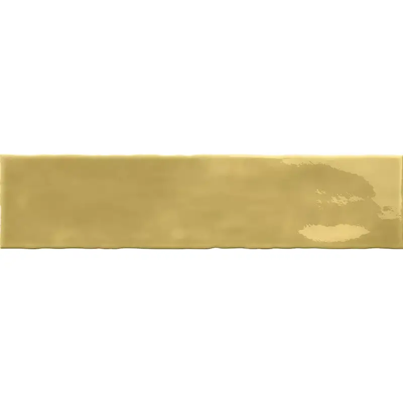 Angebot Muster von Wandfliesen Lugo Gewellt Gelb 7,5x30cm