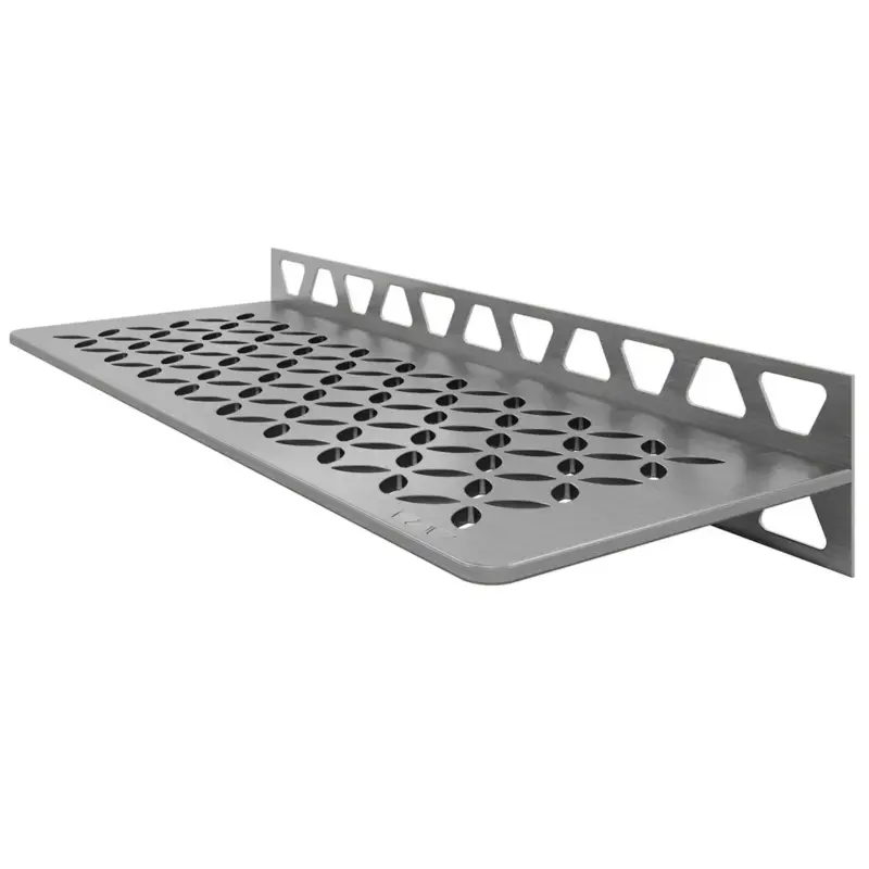 Duschablage Wandablage Schlüter Rechteck 30x11,5cm Floral Silber Echt