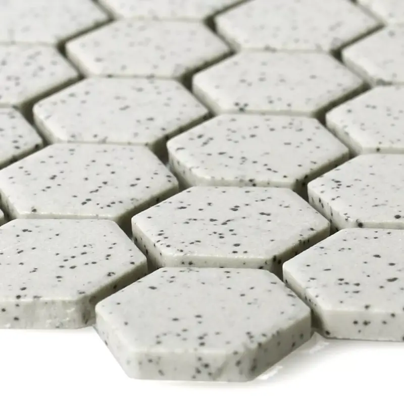 Angebot Keramik Mosaikfliesen Luanda Beige Hexagon