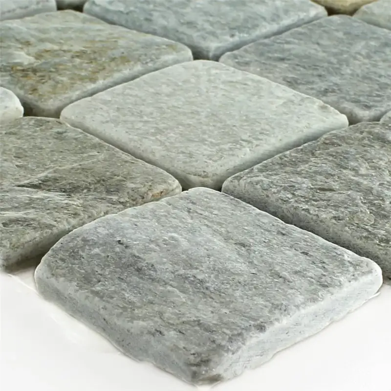 Zertifiziert Quarzit Naturstein Mosaikfliesen Odessa Beige Grau 48x48mm
