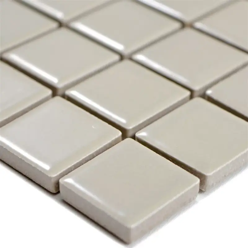 Muster von Keramik Mosaikfliesen Adrian Schlamm Glänzend Quadrat 23 Super-Preis