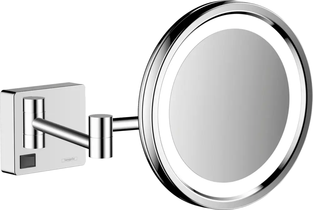 Aktuell Hansgrohe AddStoris Kosmetikspiegel mit Vergrößerung chrom glänzend