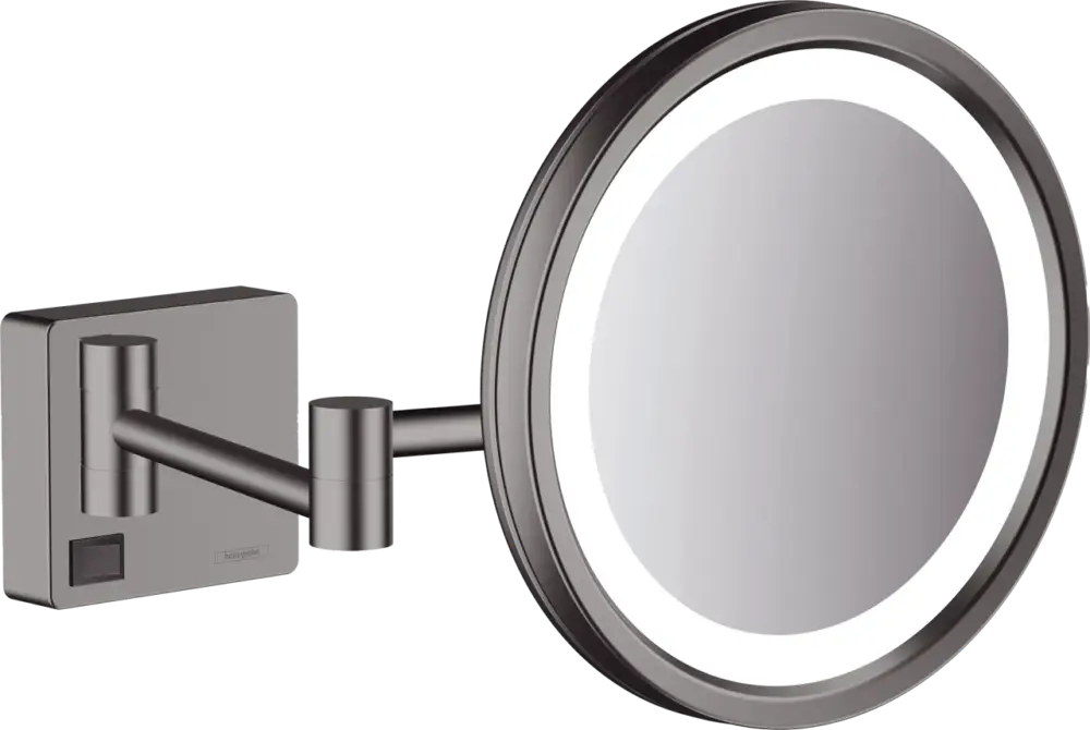 Hansgrohe AddStoris Kosmetikspiegel mit Vergrößerung Brushed Black Chrome Heißes Angebot