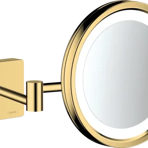Mega-Angebot Hansgrohe AddStoris Kosmetikspiegel mit Vergrößerung Polished Gold Optic