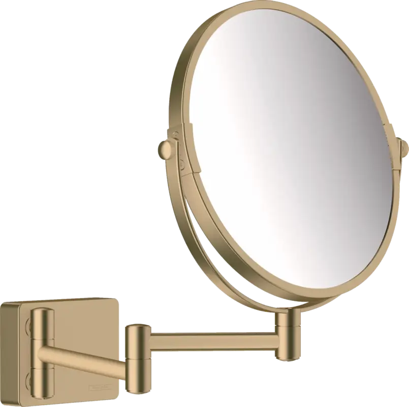 Schneller Versand Hansgrohe AddStoris Kosmetikspiegel mit Vergrößerung Brushed Bronze