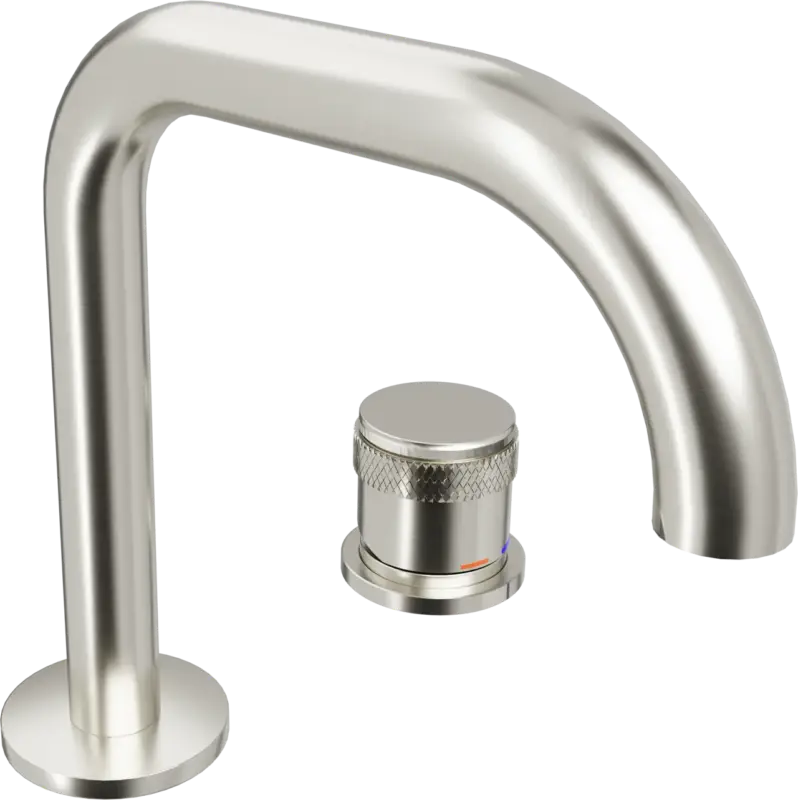 Blaufoss Pavilion Flat Waschbecken Armatur: Brushed CoolMetal Geprüft
