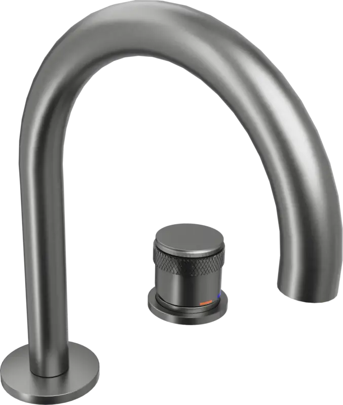 Blaufoss Pavilion Curve Waschbecken Armatur: Brushed GunMetal Kracherpreis