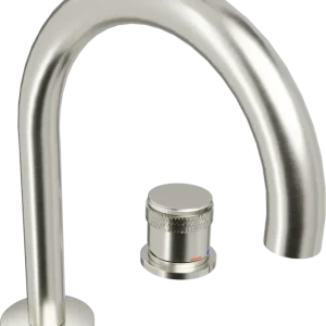 Top-Preis Blaufoss Pavilion Curve Waschbecken Armatur: Brushed Coolmetal