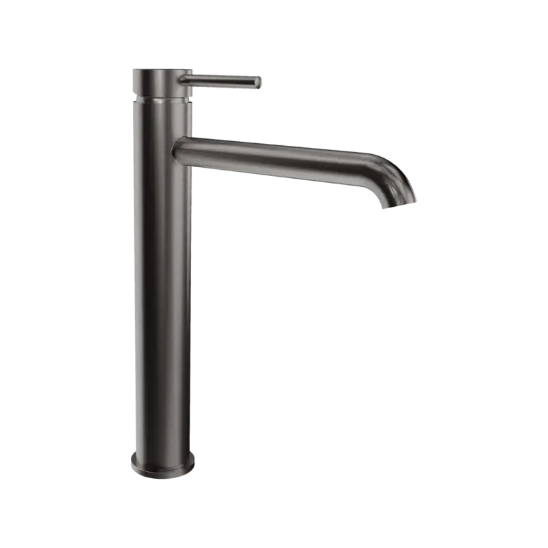 Echt Blaufoss Round Waschbecken Armatur: Erhöht, Gunmetal gebürstet