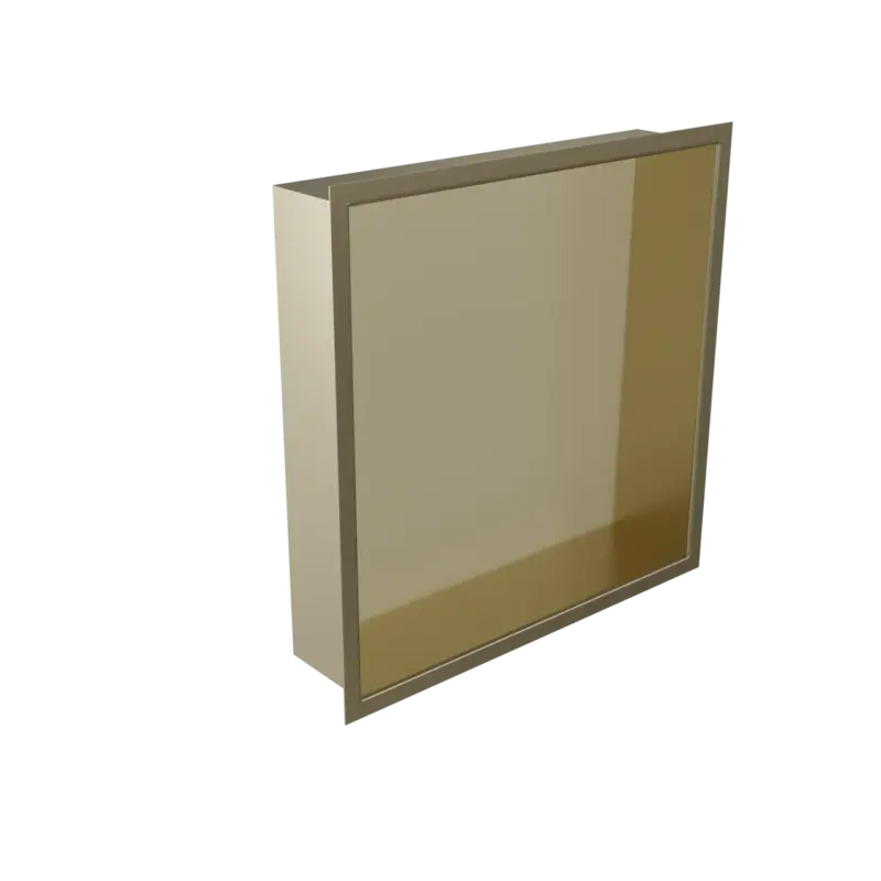 Letzte Chance Blaufoss Box Einbaunischen, 30 x 30 cm, Brushed Champagne Gold
