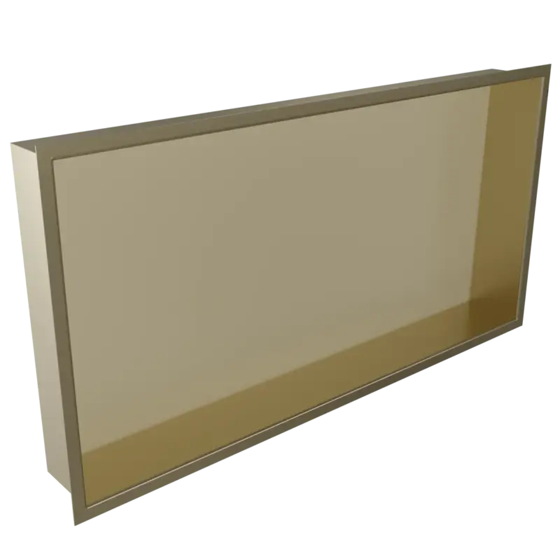 Blaufoss Box Einbaunischen, 60 x 30 cm, Brushed Champagne Gold Geprüft