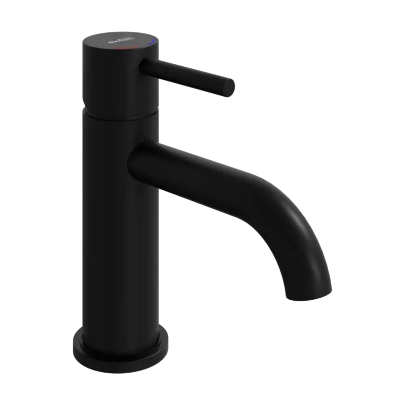 Markenware Blaufoss Round S Waschbecken Armatur: Schwarz matt