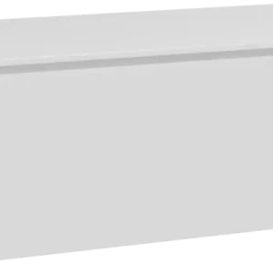 Top-Seller Storke Edge hängendes Möbelstück Set: 120 x 52 cm, Weiß glänzend, mit Tavola Einzel- oder Doppel Waschtischplatte, Solid Surface Weiß matt