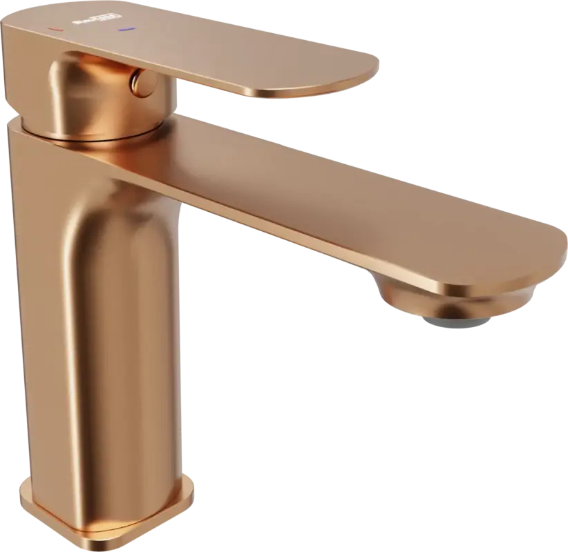 Blaufoss Bodan EcoStart Standard-Waschbecken Armatur: Brushed Rosegold Markenprodukt