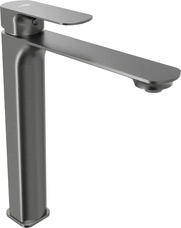 Neu Im Sortiment Blaufoss Bodan Waschbecken Armatur: Erhöht, Brushed GunMetal