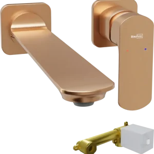 Jetzt Kaufen Blaufoss Bodan Unterputz-Waschbecken Armatur: Brushed Rosegold, Einbauelement inklusive