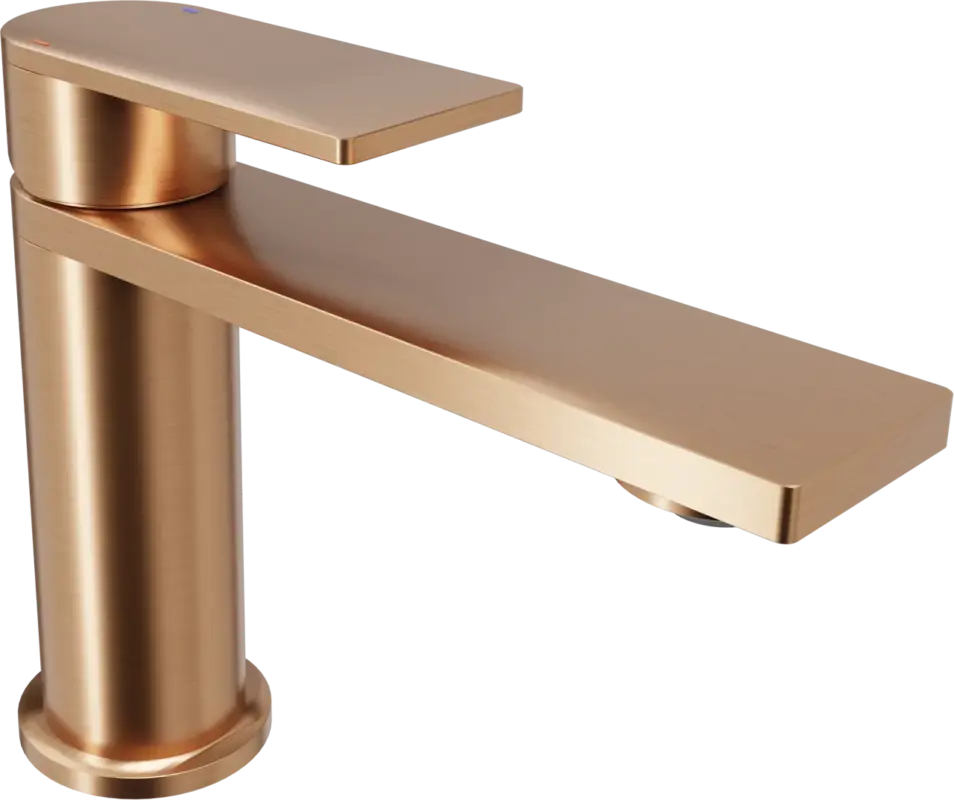 Blaufoss Fenix EcoStart Standard-Waschbecken Armatur: Brushed Rosegold Neu Im Sortiment