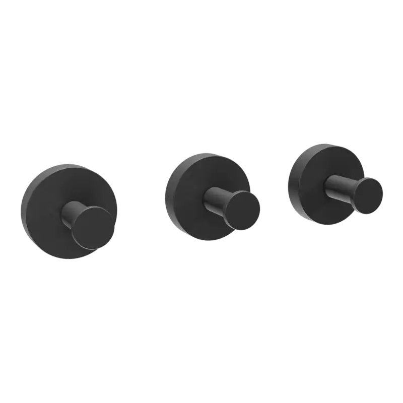 Blaufoss Harmony Haken-Set, 3 Stück, schwarz matt Neu Im Sortiment