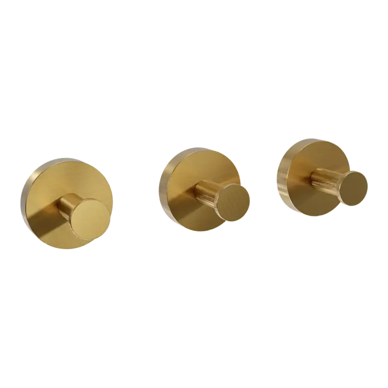 Blaufoss Harmony Haken-Set, 3 Stück, Brushed Gold Billig