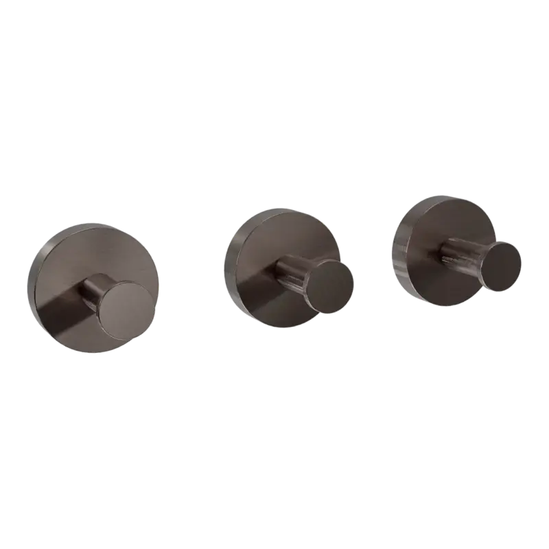 Blaufoss Harmony Haken-Set, 3 Stück, Brushed GunMetal Solange Der Vorrat Reicht