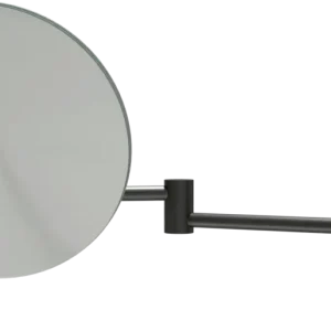 Neu Blaufoss Make-up-Spiegel rund schwarz matt hängend, 20 cm