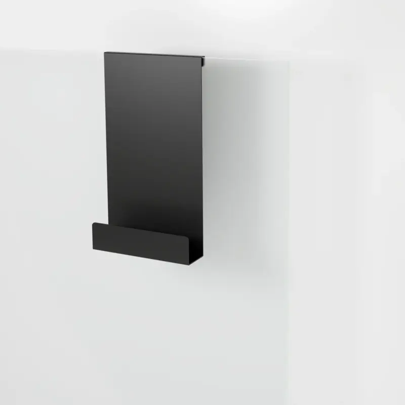 Blaufoss Shampoohalter für Duschwand, schwarz matt Top-Preis