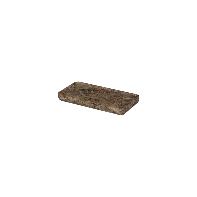 Balmani Tray Wandregal Dark Emperador Marmor 25 x 12 cm Garantierte Lieferung