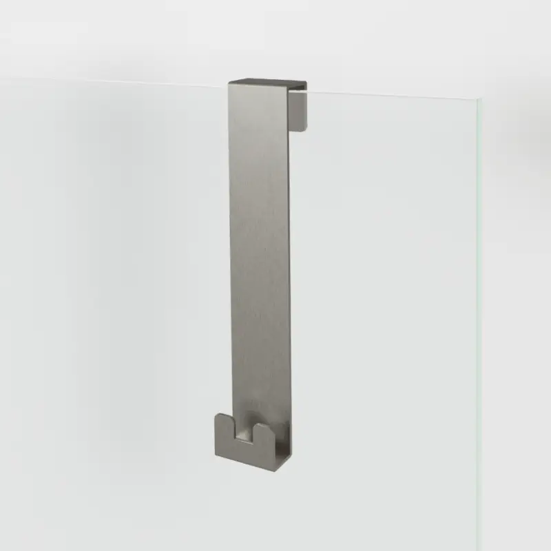 Finale Aktion Blaufoss Gulio Duschhalter mit Doppelhaken, Brushed Coolmetal