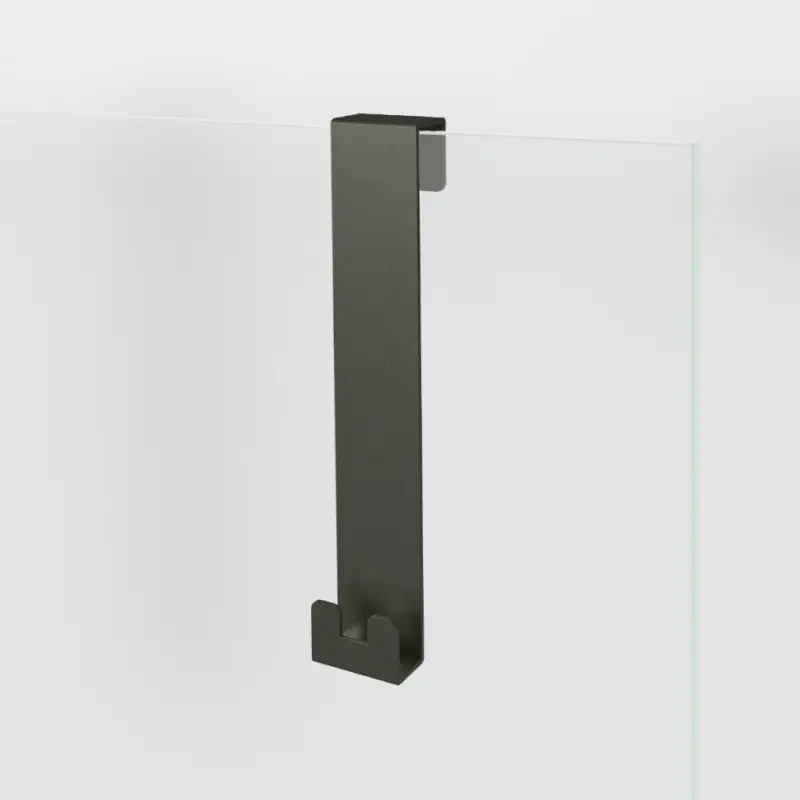 Blaufoss Gulio Duschhalter mit Doppelhaken, Brushed GunMetal Sonderangebot