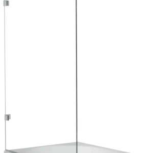 Finale Aktion Luca Varess Solid Badewannenaufsatz: 80 cm, Klarglas, Chrom Profil
