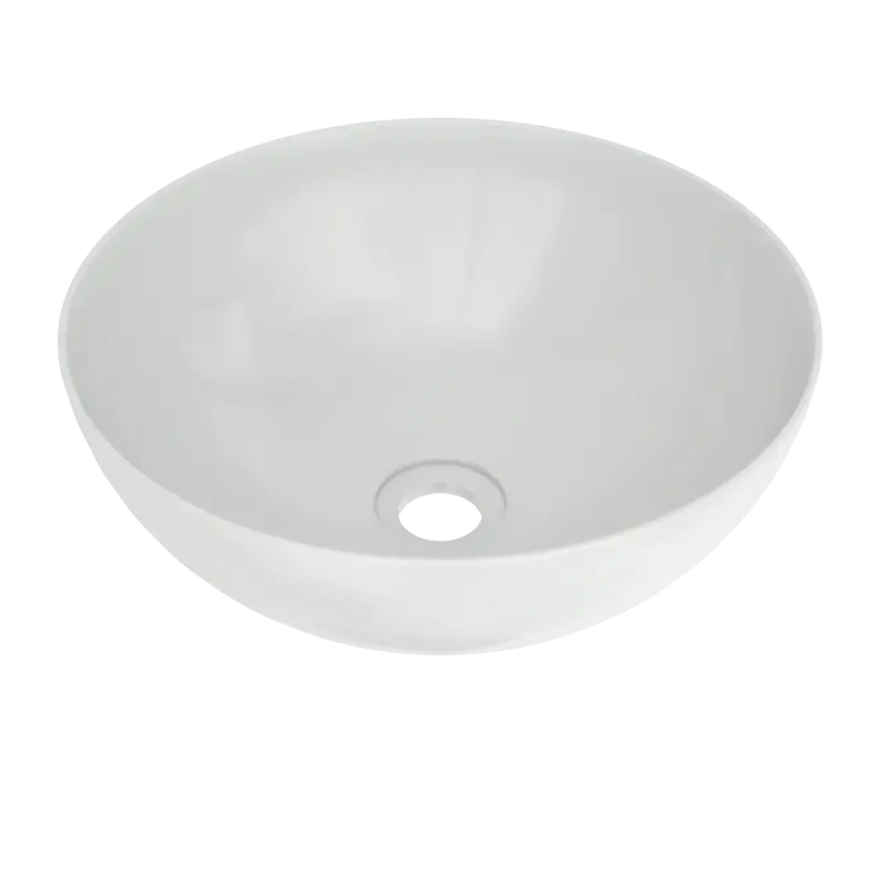 Sonderaktion Luca Varess Supra Aufsatzwaschbecken: Keramik Weiß Glänzend, rund, Ø 36 cm