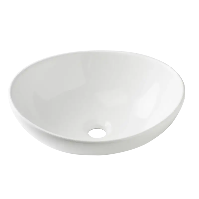 Super-Preis Luca Varess Denza Aufsatzwaschbecken: Keramik Weiß glänzend, oval, 40,5 x 34 cm