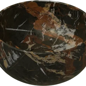 Balmani Bowl Aufsatzwaschbecken: Portoro Marmor Gold, rund, Ø 24 cm Nur Heute